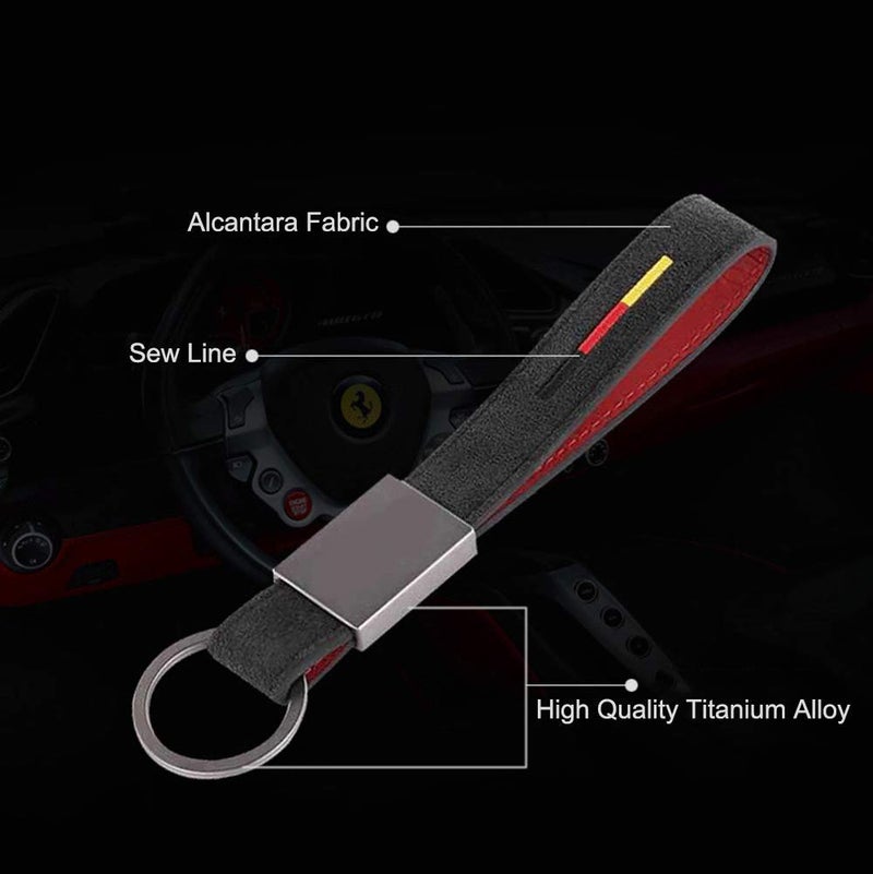 BOLLAER Luxury Key Rings Car Valet Keychain, Car Keychain for Porsche Audi Mercedes BMW Cadillac Lexus Ford, Keyring Gift for Man and Women - Image 3